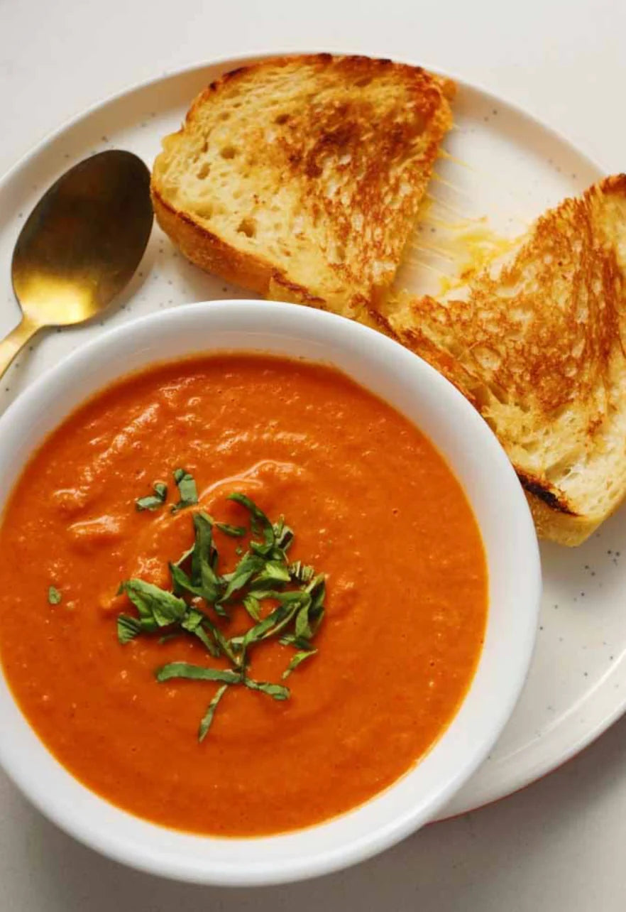 GRILLED CHEESE and TOMATO SOUP