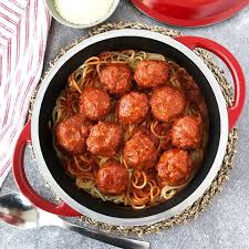 TURKEY MEATBALLS WITH SPAGHETTI